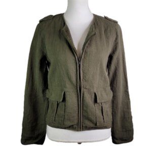Sanctuary Women’s Full Zip Army Green Utility Jacket